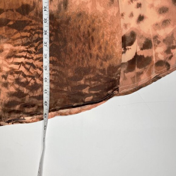 LYS Plus Size 3X Y2K Animal Print Cross Back Cami Slip Dress High-Low Hem - Picture 7 of 11